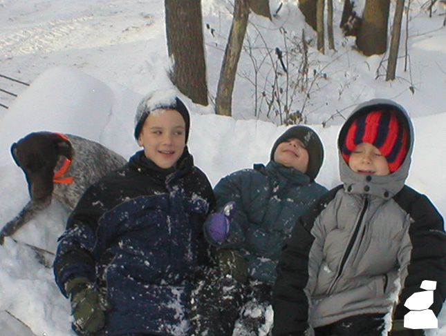 BabyDoll and Boys in Snow