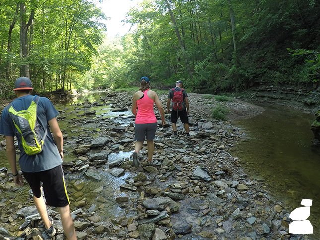 Walking up the Creek