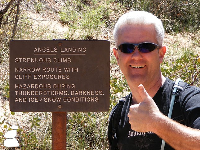 Sign at Angel's Landing