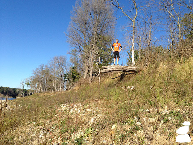 Gavin Standing on Rock