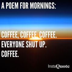 A poem for mornings
