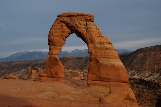 Delicate Arch in shade