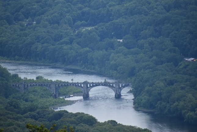 Train Tracks over Delaware River