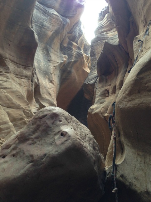 Boulder in Bull Valley Gorge