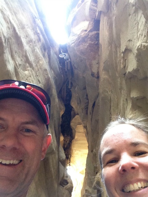 Mike and Randi in Bull Valley Gorge