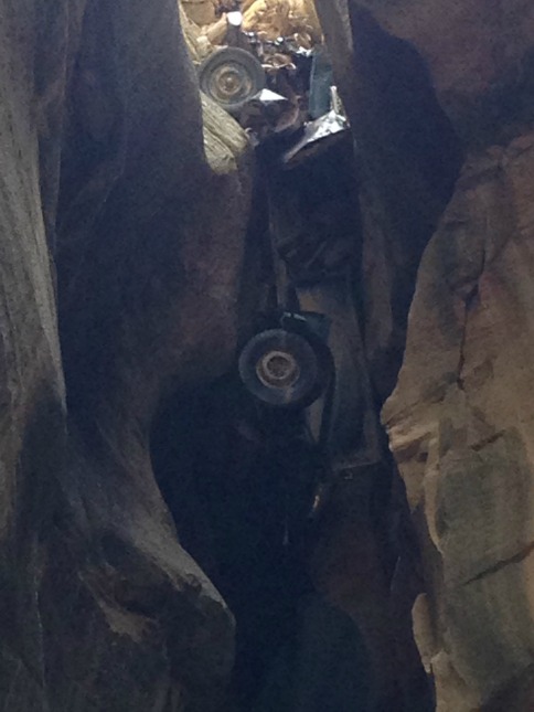 Truck in Bull Valley Gorge