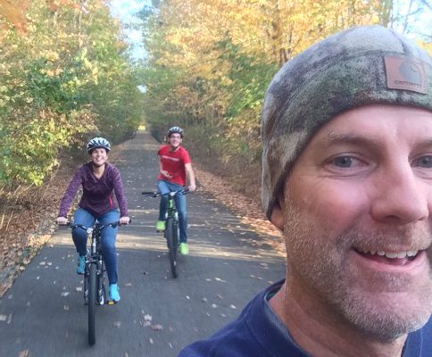 Biking in the fall