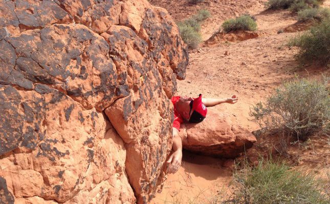 Michael Under a Rock