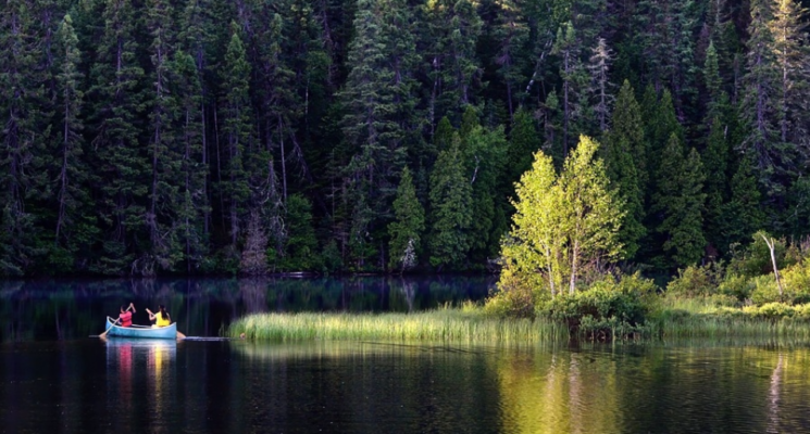 Canoeing in River